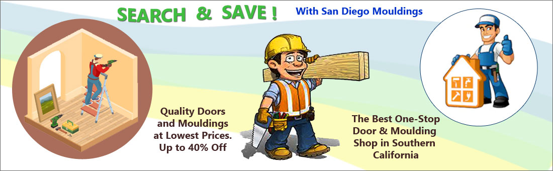 Quality door and moulding for home improvement - at San Diego Moulding